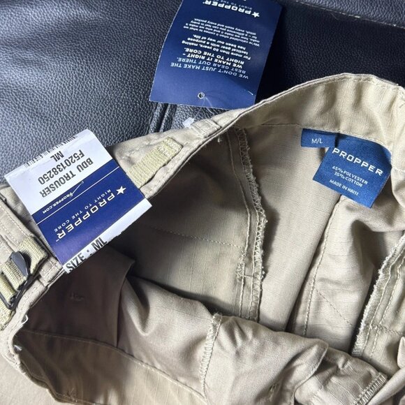 Propper Men’s BDU Cargo Pants Khaki M/L Regular Button Fly Tactical Military - Picture 6 of 10